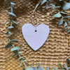 One Tribe Village Homewares Pink clay heart tag